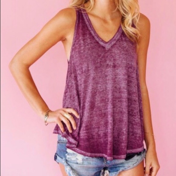 Free People Tops - Free People Breezy Burnout Tank